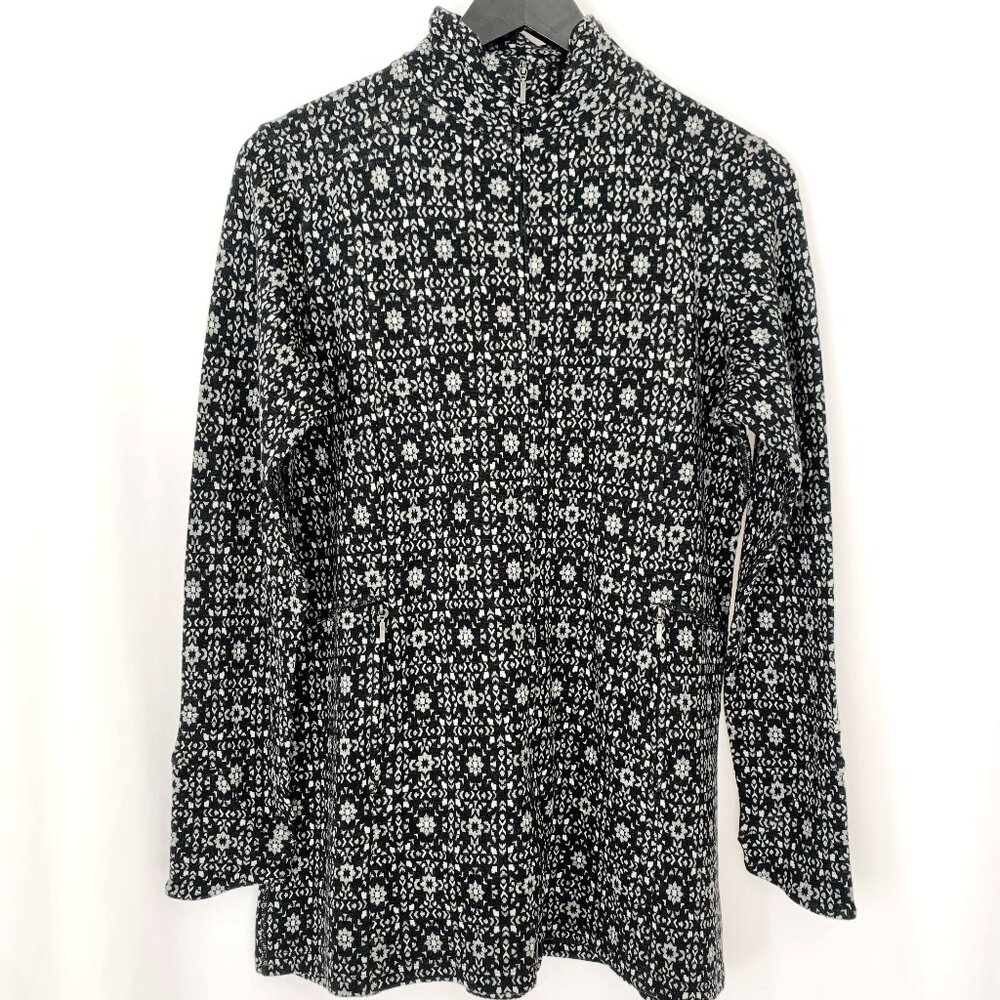 NWT Ibex Juliet Cardigan Jacket Womens Merino Wool Full Zip Tunic Sweater Size L